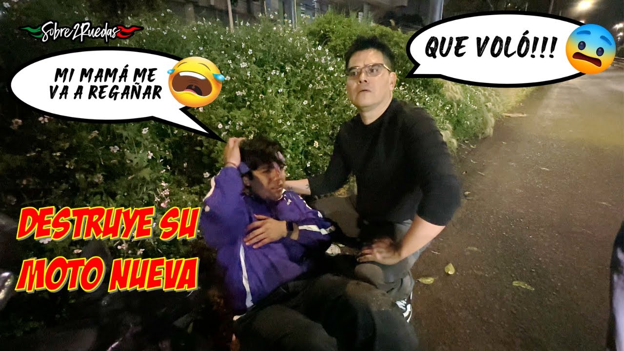 ¡DESTRUYE su MOTO NUEVA! 😭 La terrible historia de un biker que CASI NO LA CUENTA -S2R-