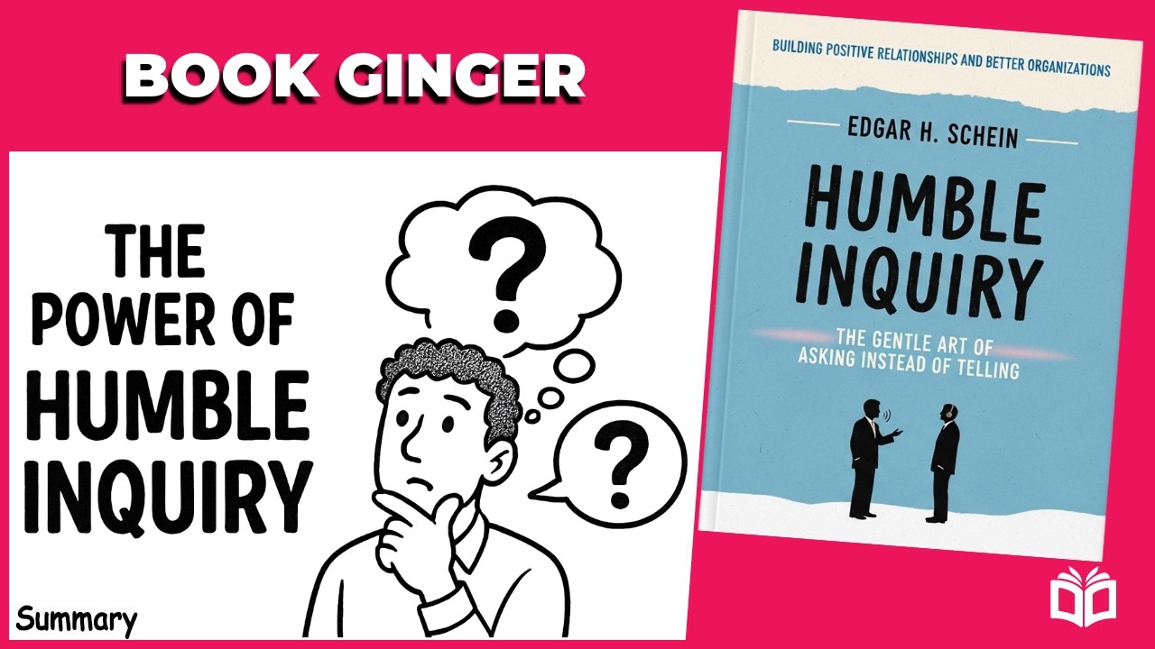 Stop Telling. Start Asking! | Humble Inquiry by Edgar Schein (Whiteboard Summary)