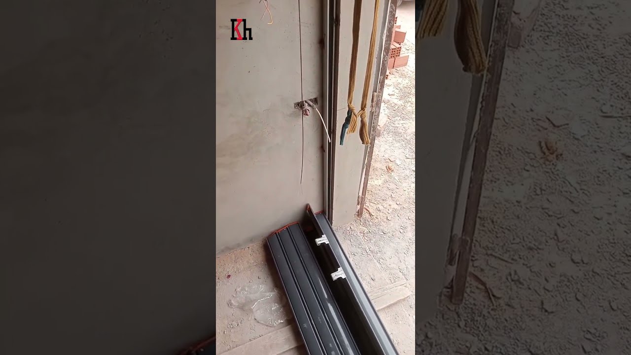 كيف رفعت باب الريدو المحصور بين جدارين باستخدام المحرك والحبال | حيلة عملية