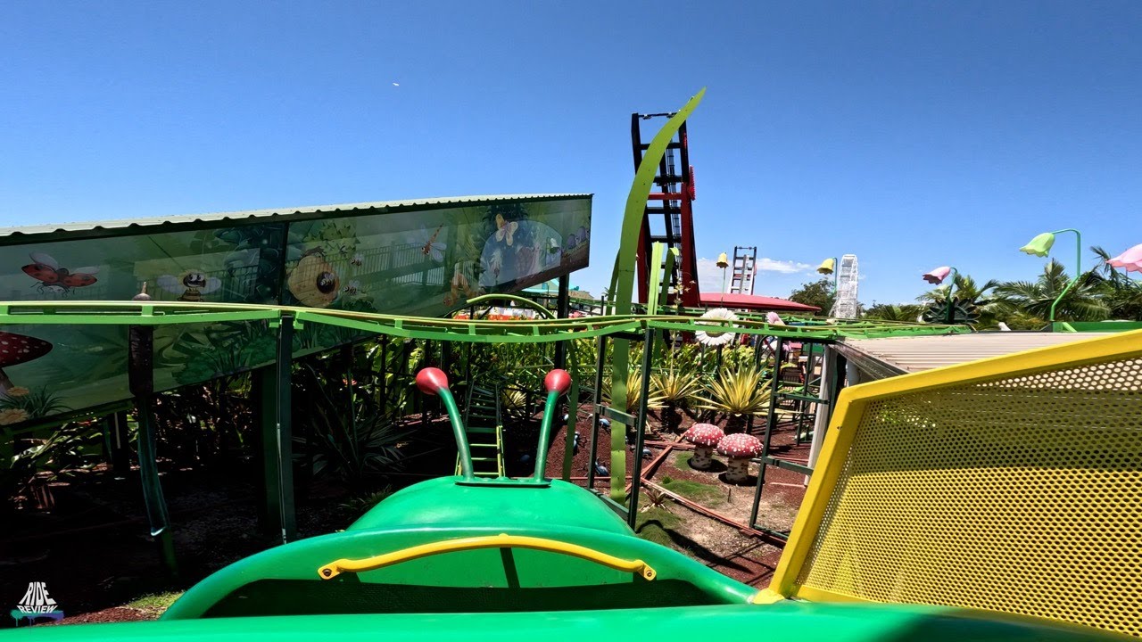 Bug Run - POV - Aussie World - D.P.V. Rides - Wacky Worm