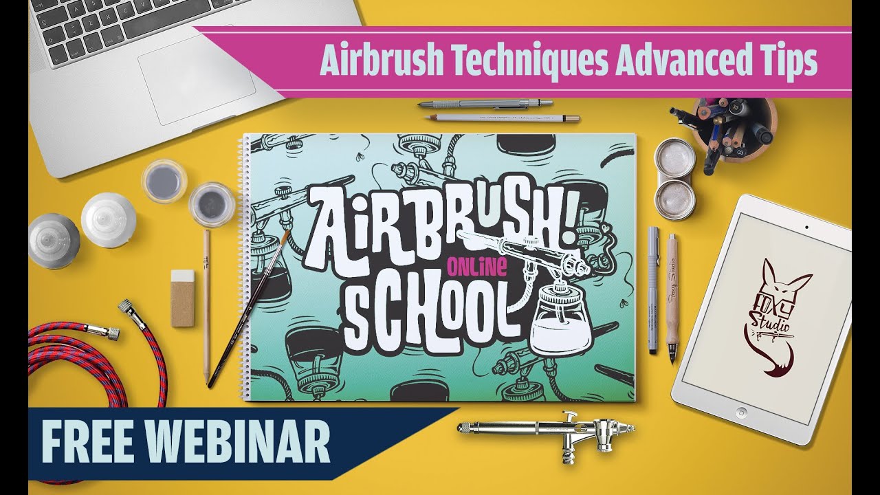 Free Airbrush tips and important techniques by Marissa Oosterlee