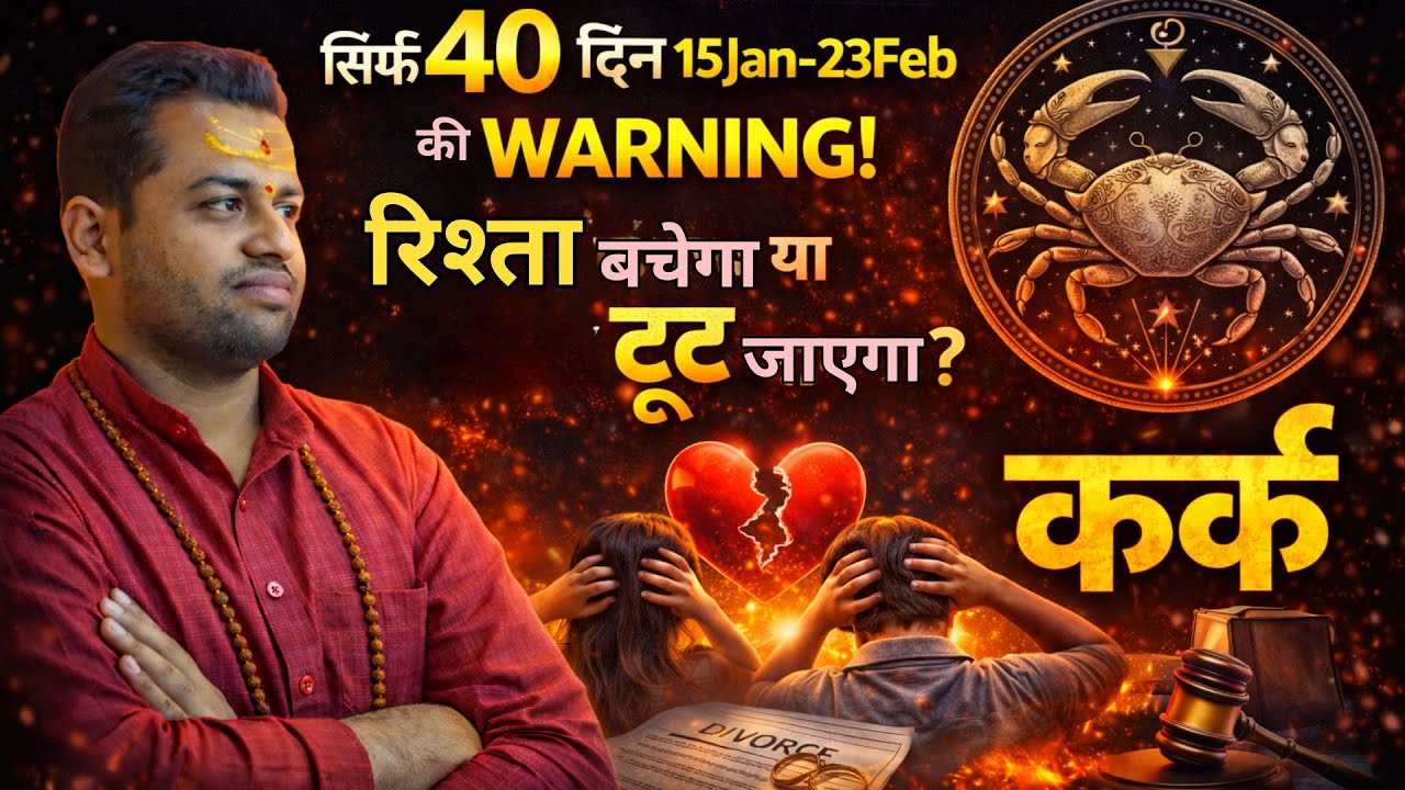 Kark Rashi 40 दिनों की Warning | रिश्ता बचेगा या टूट सकता है ?