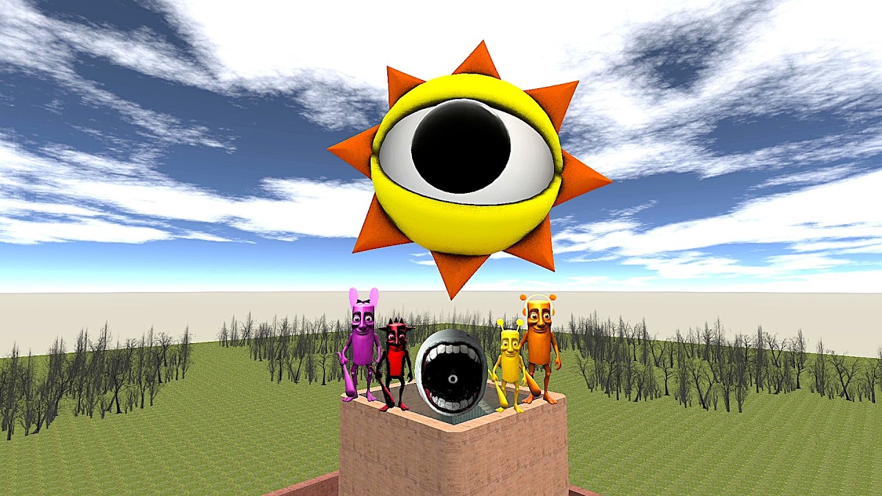 #Nextbots #Meme #Gmod Italian Brainrot Tun Tun Tun sahur sprunki friends nextbot in big maze