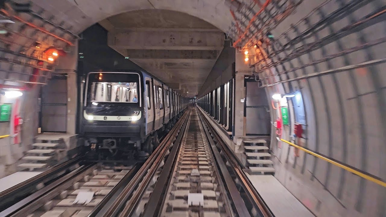 Metro 14 Cab Ride Trajet Complet : A&eacute;roport d'Orly / St Denis Pleyel