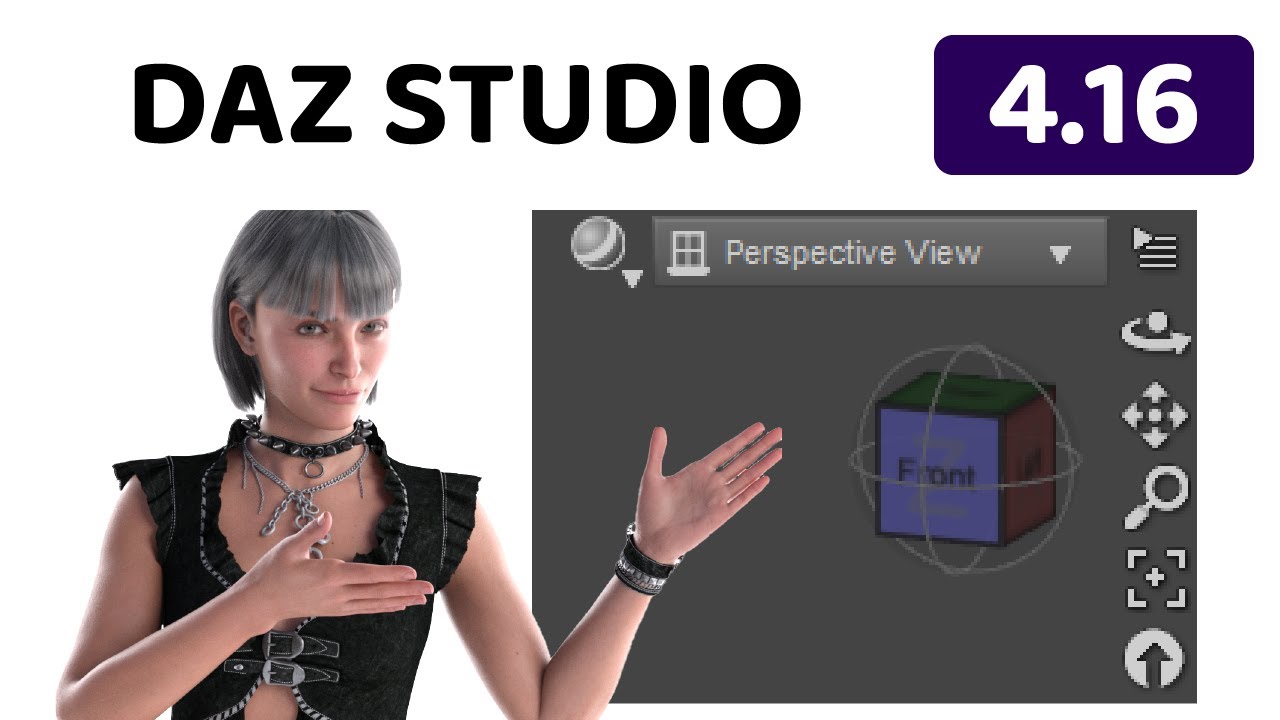 TUTO Daz Studio - Viewport tools / View controls, revue des outils de contrôle de la vue 3D