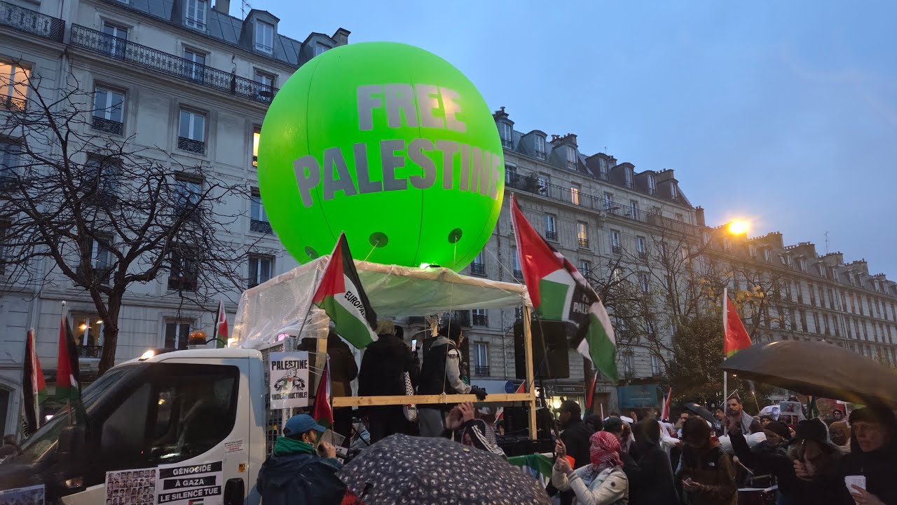 Live: Paris March for Palestine, Manif nationale Solidarité Palestine 29/11/2025