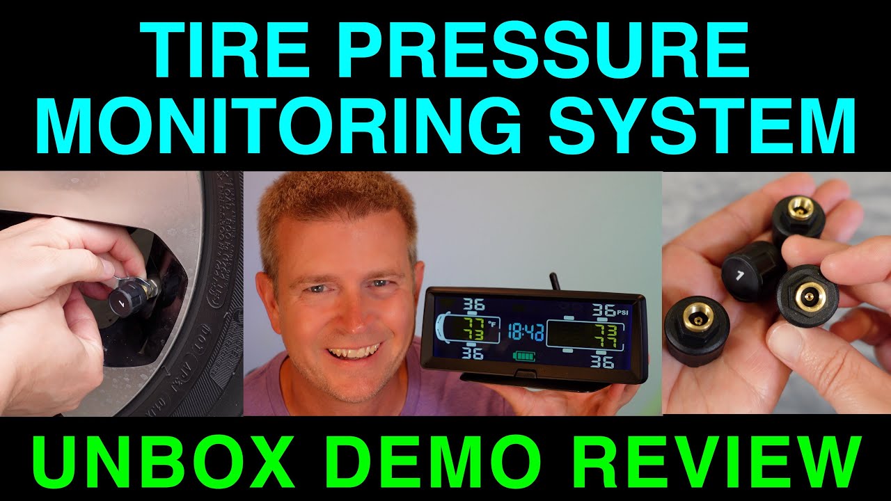 Tire Pressure Monitor System Color Display RV 5th Wheel Motorhome SUV Truck PSI Temperature Demo