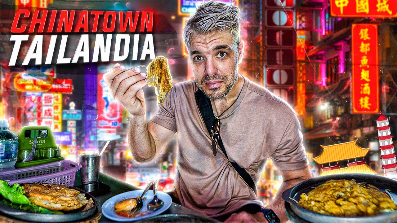 PROBANDO COMIDA CALLEJERA de CHINATOWN TAILANDIA 🍜 ¿EL MEJOR BARRIO CHINO DEL MUNDO?