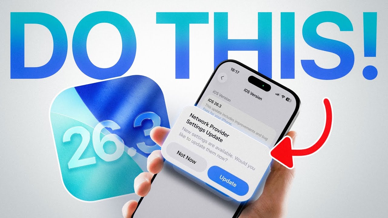 iOS 26.3 RELEASED - Do This IMMEDIATELY After You Update!