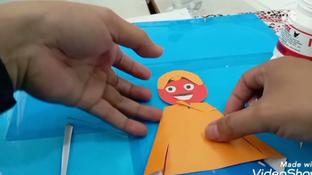 cara membuat ONDEL - ONDEL dari origami