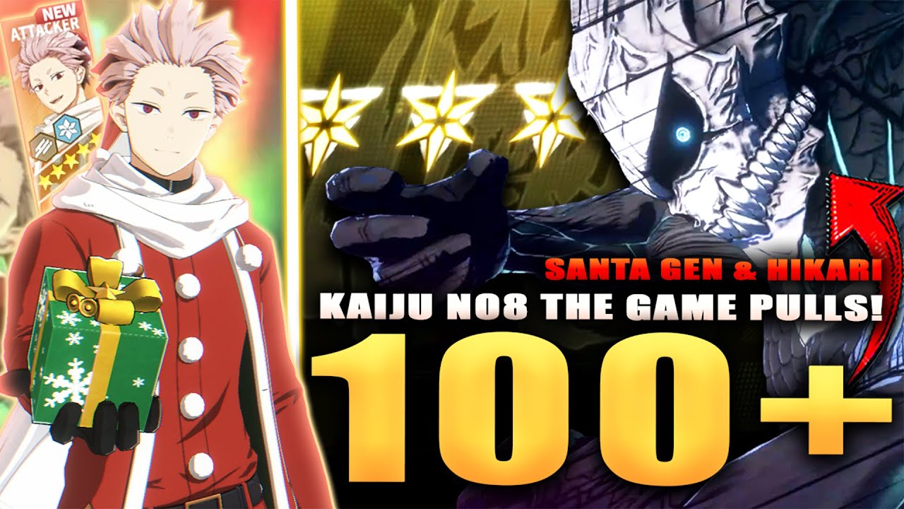 I WENT INSANE! KAIJU NO 8 THE GAME 100+ SUMMONS! (Santa Gen & Limited Hikari Pulls)