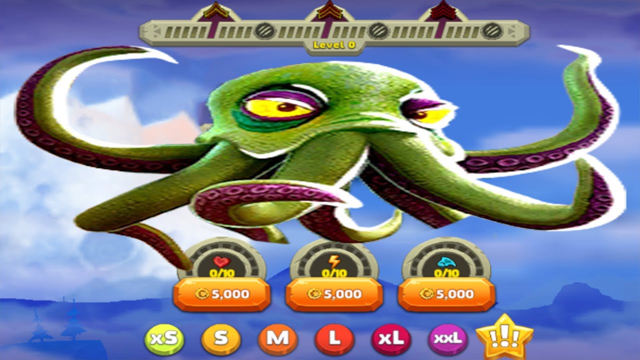 Hungry Dragon - New Boss - OCTONI - Octopus Boss Battle - All Dragons Unlocked ( Android & IOS )