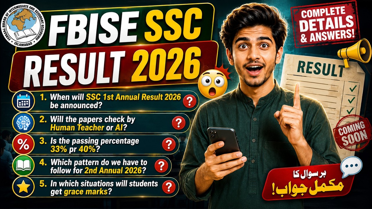 FBISE SSC Result 2026 | Result Date, Passing %, Grace Marks, AI Checking | Complete Details