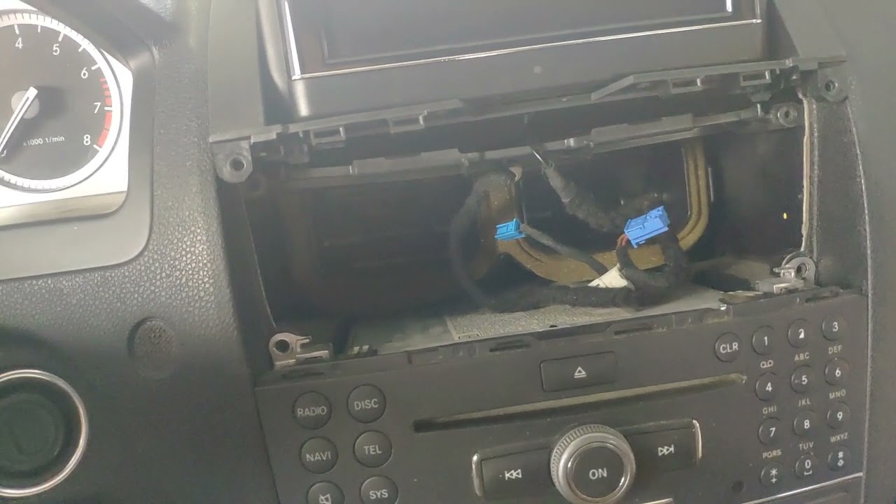 Mercedes W204 C350 How to Remove Radio Mercedes C350 W204 How to Remove Radio Navigation Command ...