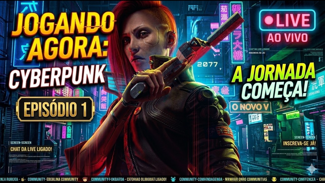 FUI LONGE DEMAIS? 🔞 A jornada em Night City come&ccedil;ou! #rpg