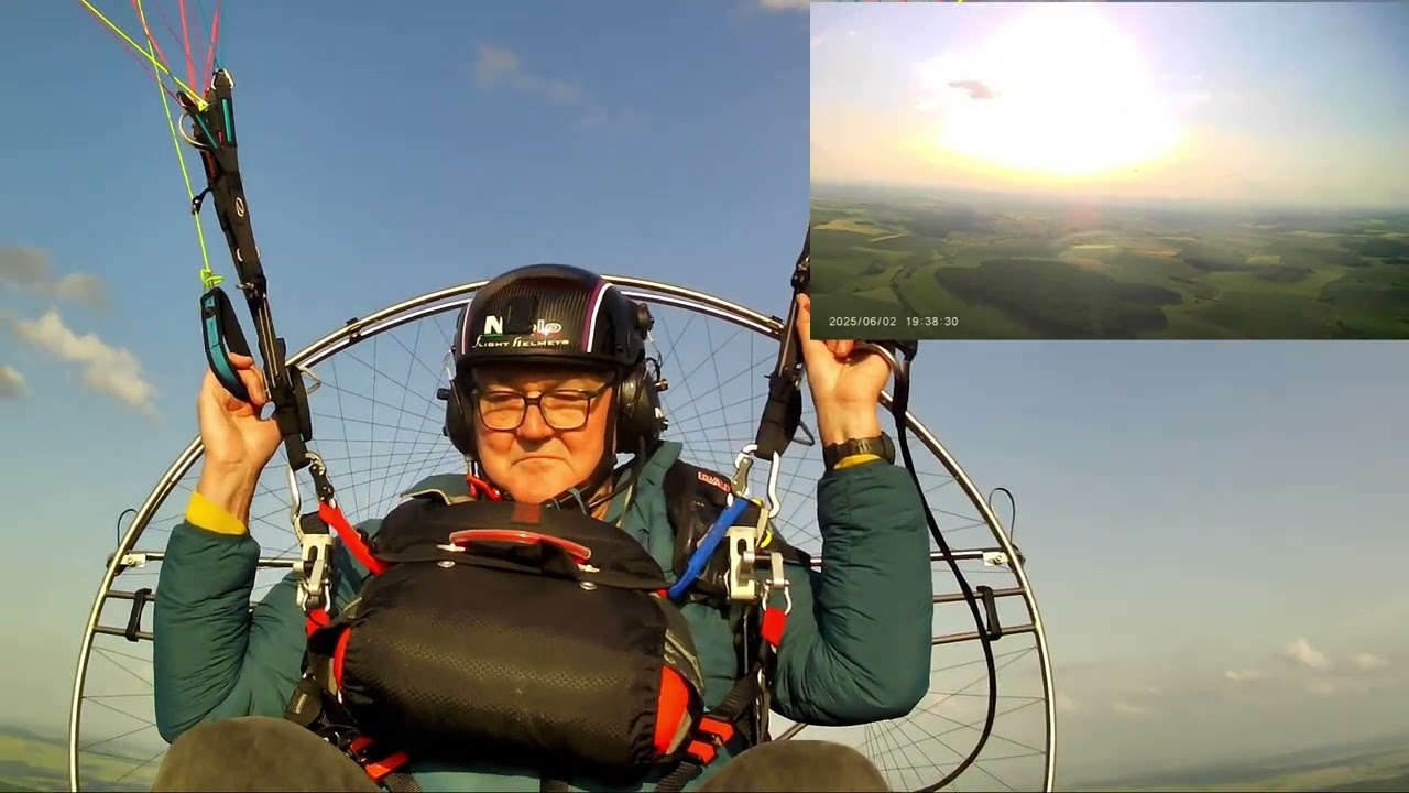 Paramotor flight 18 and 19 on 2nd June 2025 at Aeroforce in France.