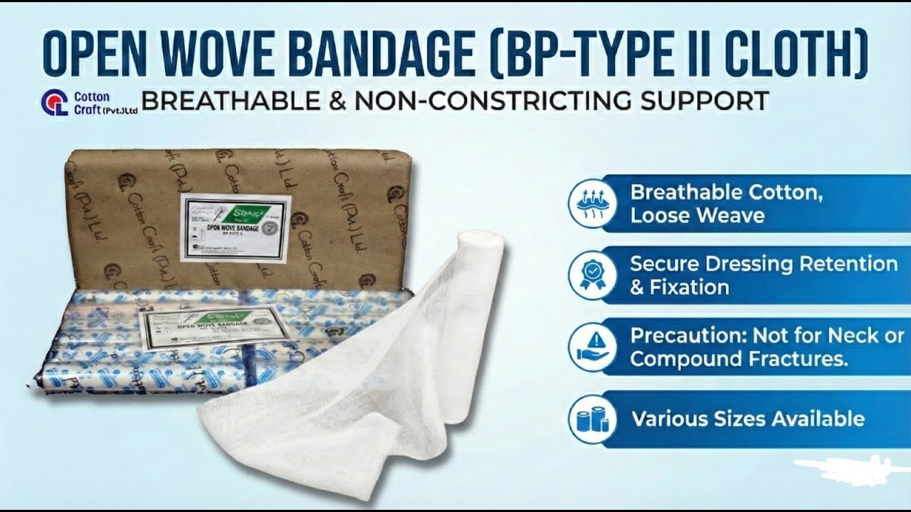 Open Wove Bandage: Solving Wound Maceration? | Cotton Craft Pvt. Ltd.