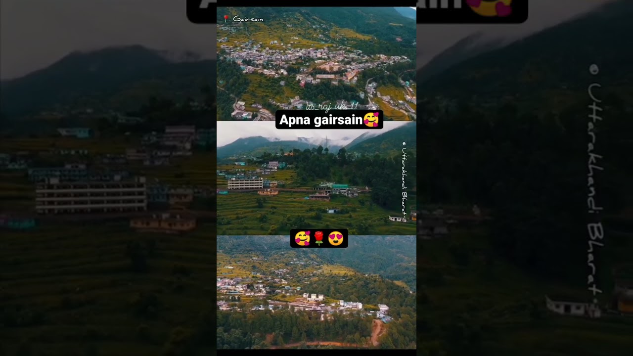Apna gairsain... dron. view 😍😍😍
