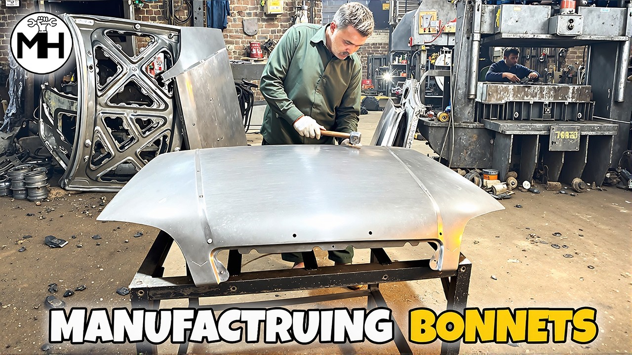 Manufacturing process of Bonnets with Amazing Skills || Production Line of Car hood in 3rd World