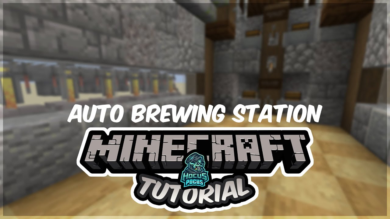 Minecraft 1.14 Automatic Brewing Station TUTORIAL
