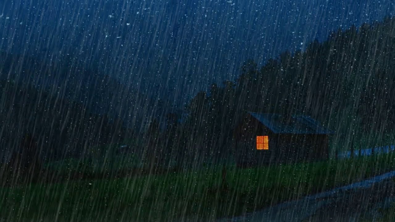 🌧️ Deep Sleep Tonight 💤 Heavy Rain ASMR For Instant Relaxation