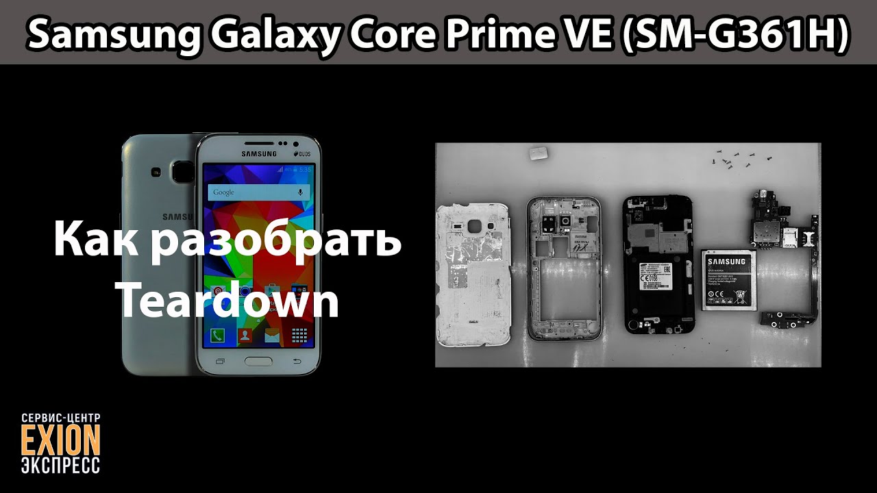 Samsung Galaxy Core Prime VE (SM-G361H) -  КАК РАЗОБРАТЬ / Teardown / How to disassemble❗❗❗