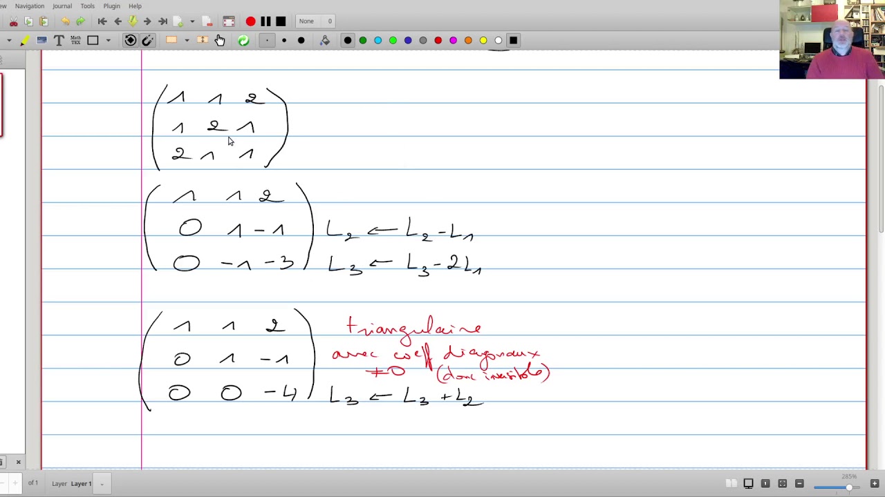Inverse d'une matrice par le pivot de Gauss