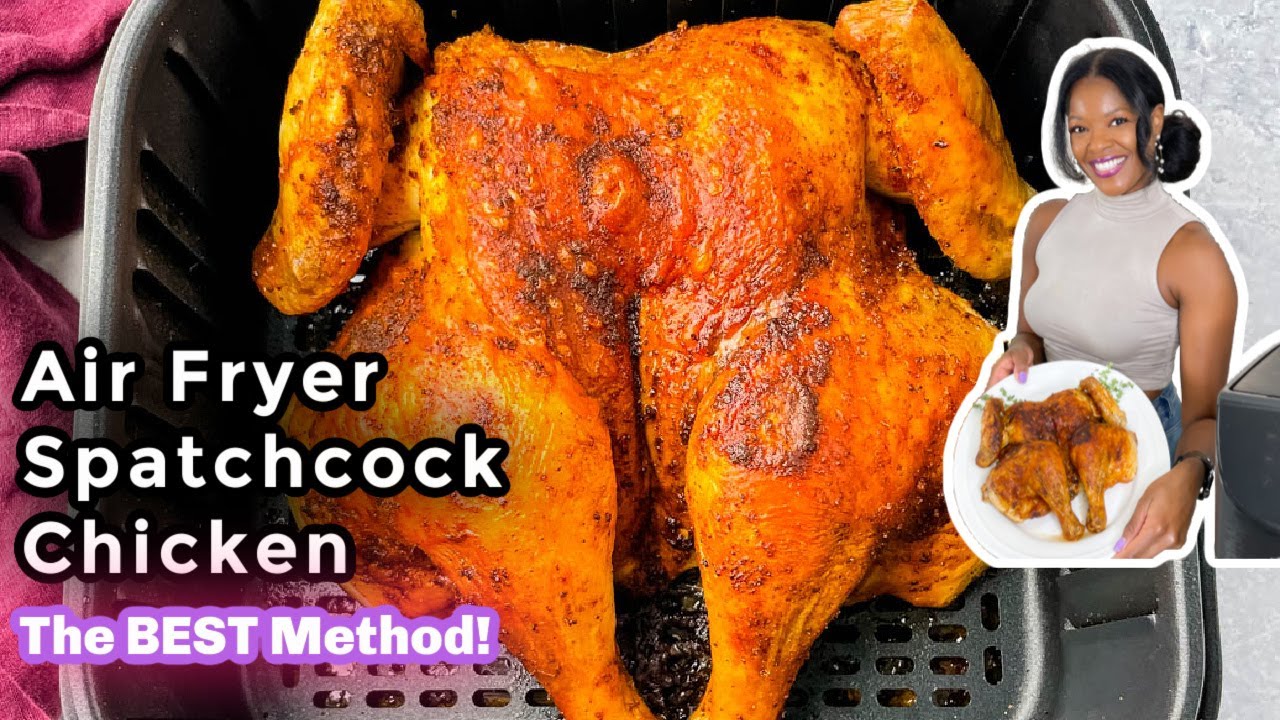 Курица Spatchcock, приготовленная во фритюрнице, НЕЖНАЯ И СОЧНАЯ!
