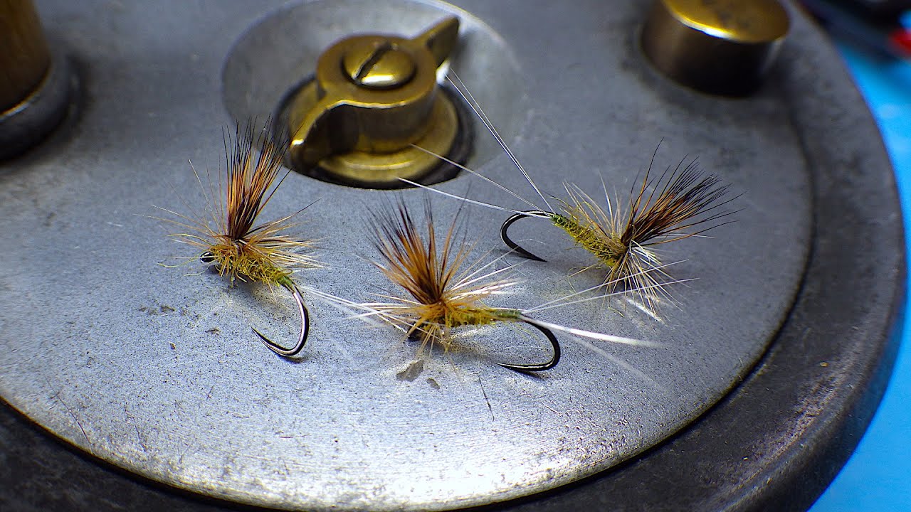 Tying a  Small Dark Olive Parachute tyed by Davie McPhail..