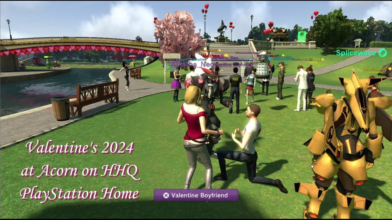 PlayStation Home 2024 HHQ - Valentine's in Acorn Meadows Park