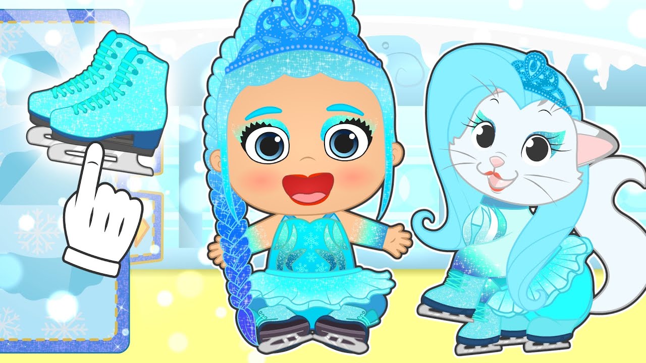 BEBÊS ALEX E LILY ⛸️🥶 Fantasia de patinadoras no gelo