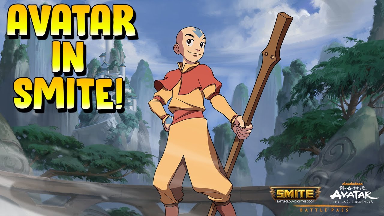 AANG FROM AVATAR THE LAST AIR BENDER IS OFFICIALLY IN SMITE! - Masters Ranked Duel - SMITE