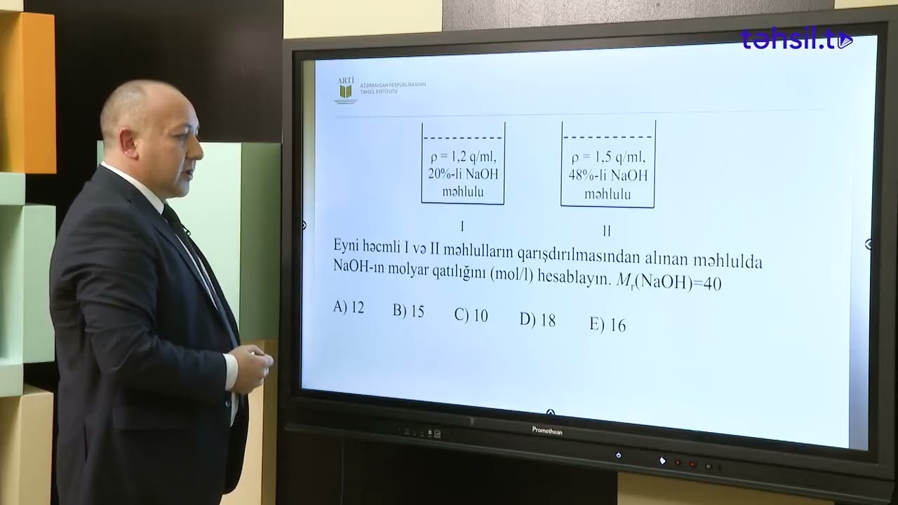 ARTİ SERTİFİKASİYA dərsləri. Məhlullar