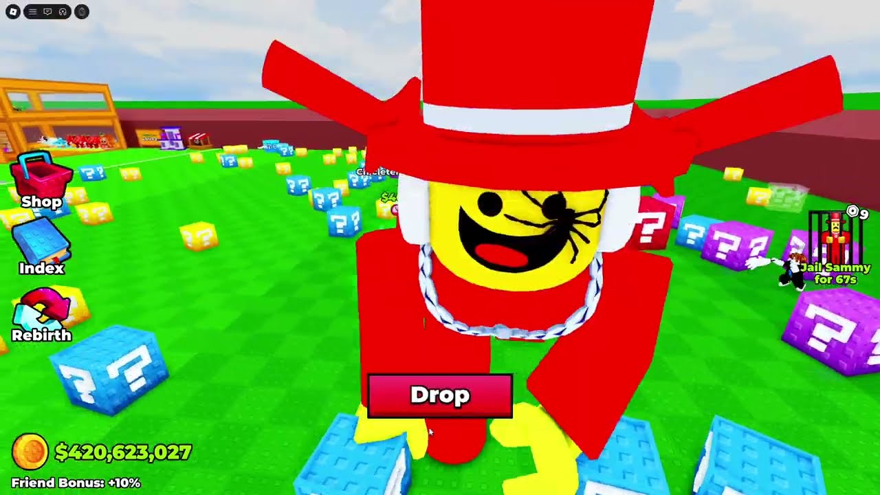 playing break a lucky block!