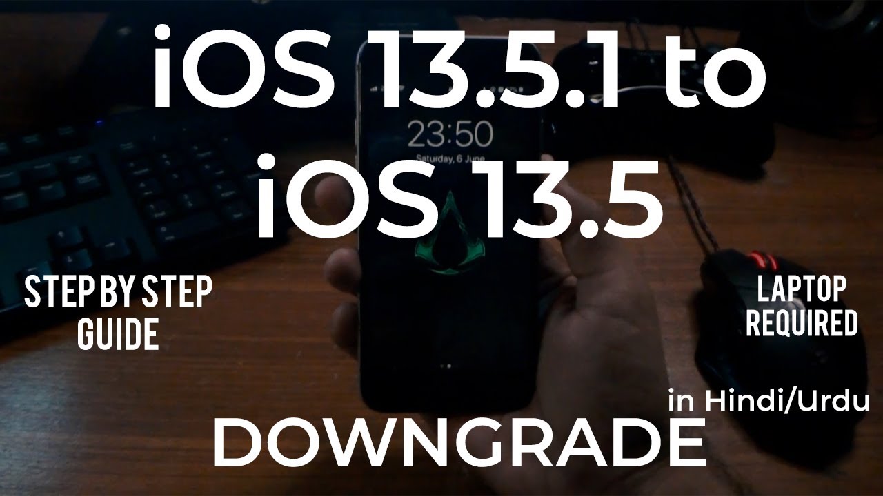 How to DOWNGRADE iOS 13.5.1 to iOS 13.5 | iPhone 6s | Urdu/Hindi