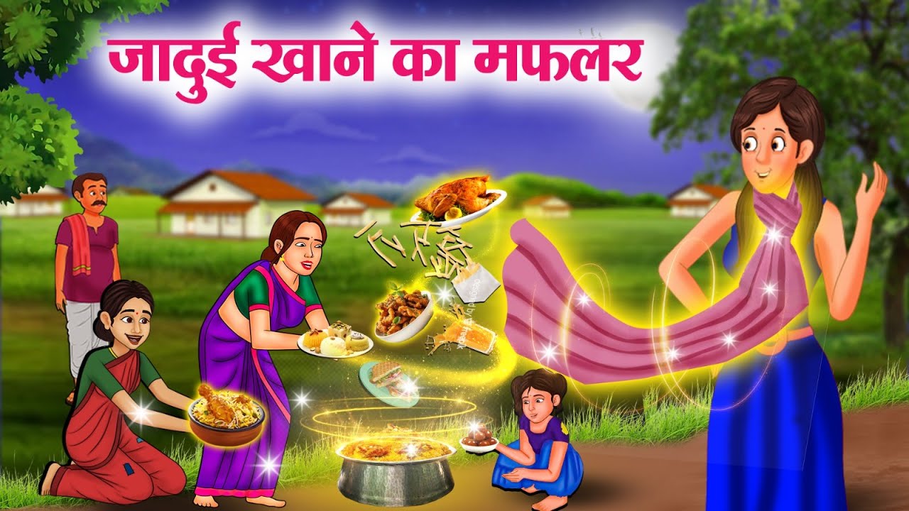 Magical edible muffler | JADUI KHANE KA MUFLER | Hindi Stories | Latest Hindi Stories | Hindi Sto...
