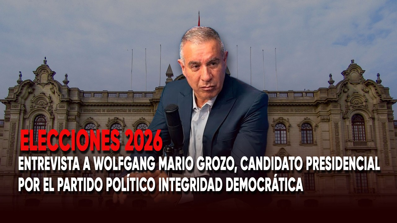 Entrevista a Wolfgang Grozo, candidato presidencial por el Partido Pol&iacute;tico Integridad Democr&aacute;tica