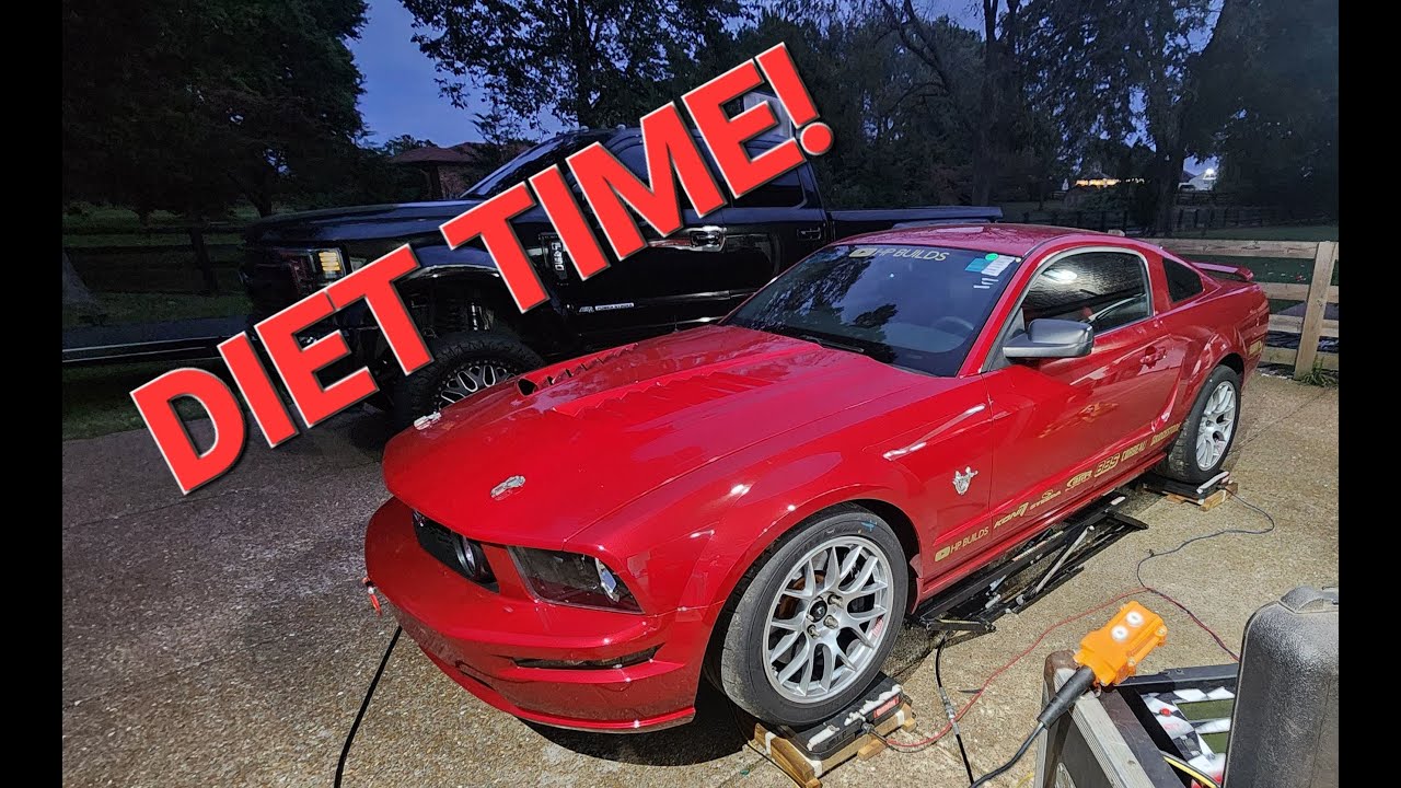 #s197 mustang weight loss build! A/C Delete did the trick! What did it weigh?!?!