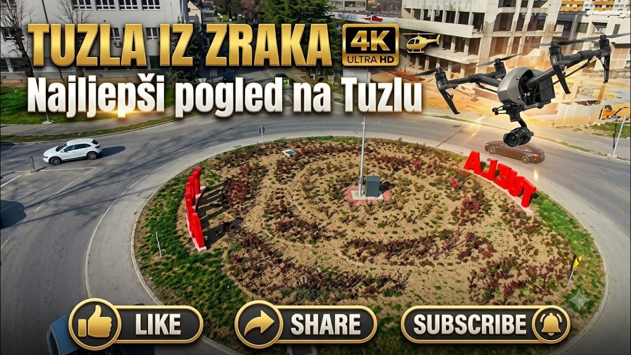 Tuzla iz zraka 4K 🚁 | Najljepši pogled na Tuzlu | Drone video Bosnia and Herzegovina