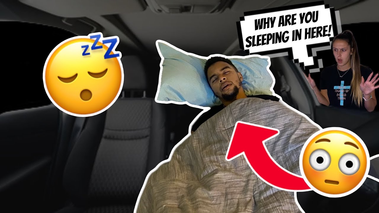 SLEEPING In The CAR To See How My Girlfriend Reacts! *CUTE*