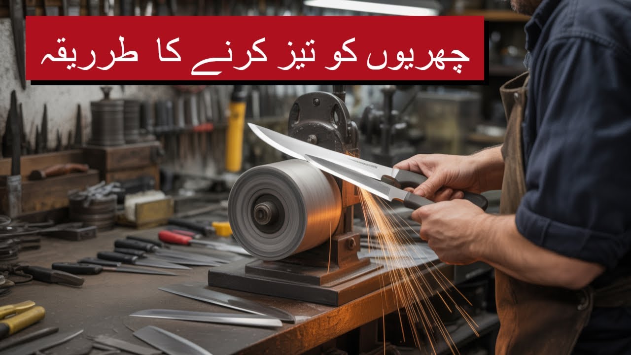 Dry Sharping of knife | وٹی سے چھری تیز کرنے کا طریقہ | चाकू को कैसे तेज करें