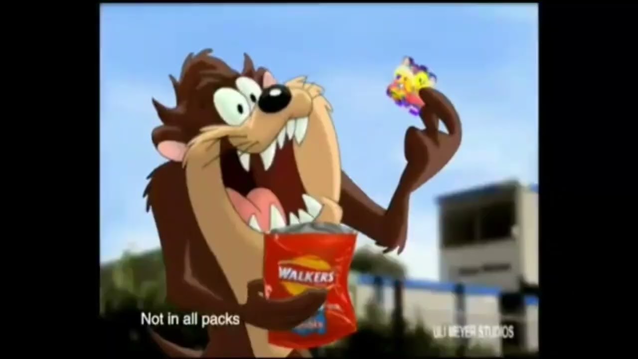 Ремейк 15-секундной рекламы чипсов Walkers по мотивам мультфильмов Looney Tunes от @EliWorldStudi...