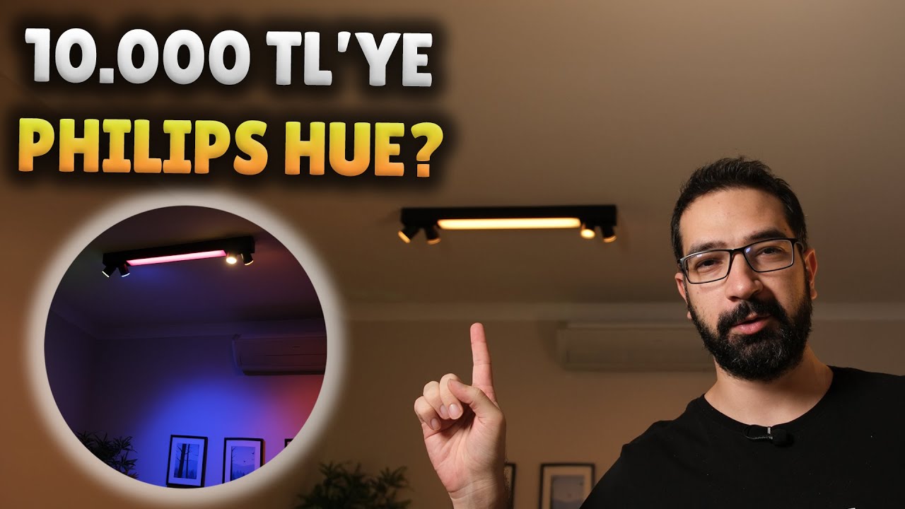 En pahalı Philips Hue! 4 spotlu Philips Hue Centris tavan aydınlatmasını inceledik!