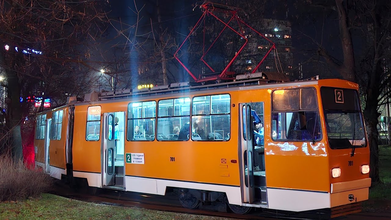 Trams in Sofia 21.12.2025-16.01.2026