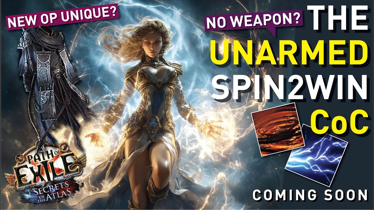 Bye bye Mj&ouml;lner & Cospri! Here comes the【Unarmed Spin2Win CoC】with new unique armor! 3.26