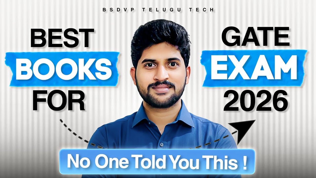 &ldquo;Best Books for GATE 2026 Preparation | No One Told You This!&rdquo; Gate 2026 best books| gate 2026 apply