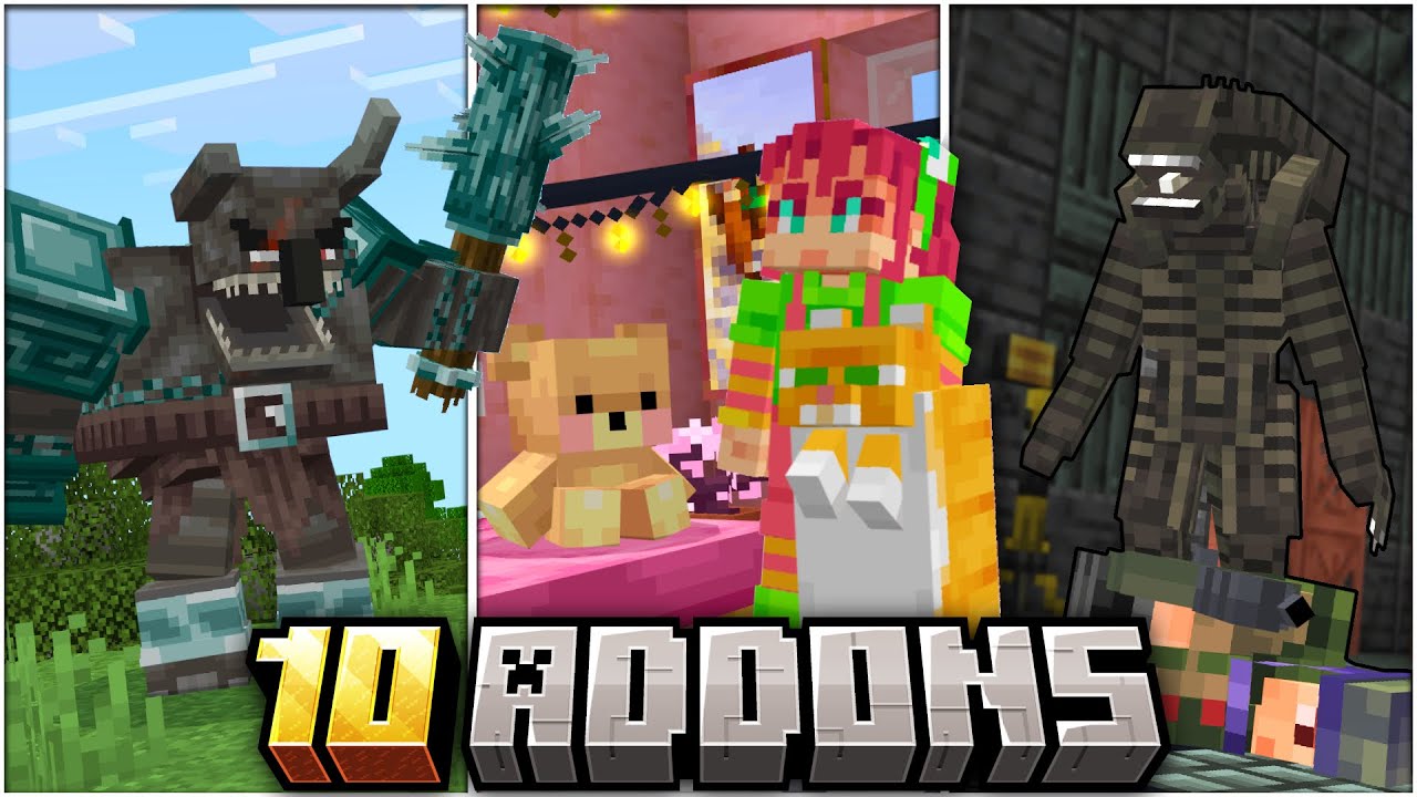 TOP 10 ADDONS PARA MINECRAFT PE 1.21 (Bedrock)