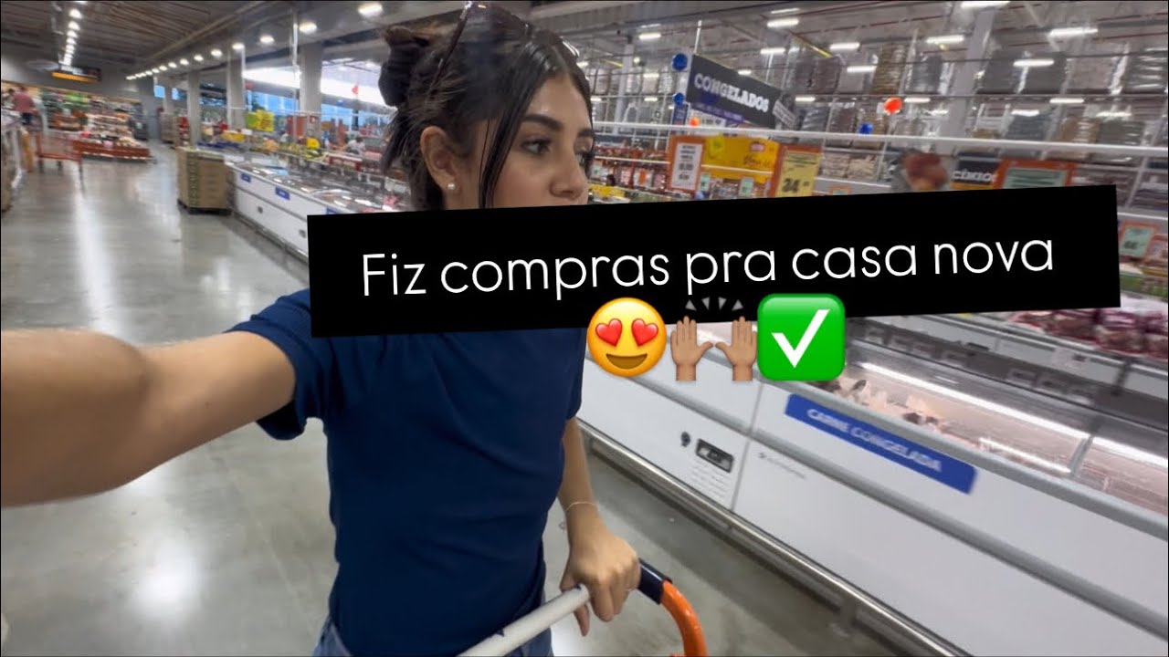 FIZ COMPRAS PRA CASA NOVA E ORGANIZEI TUDO (VLOG) 