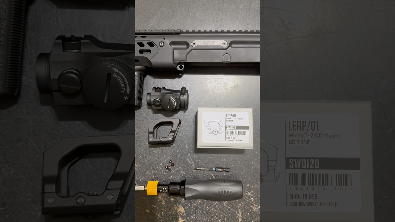 Как установить Aimpoint Micro T-2 на быстросъемное крепление Scalarworks Leap/01 Red Dot
