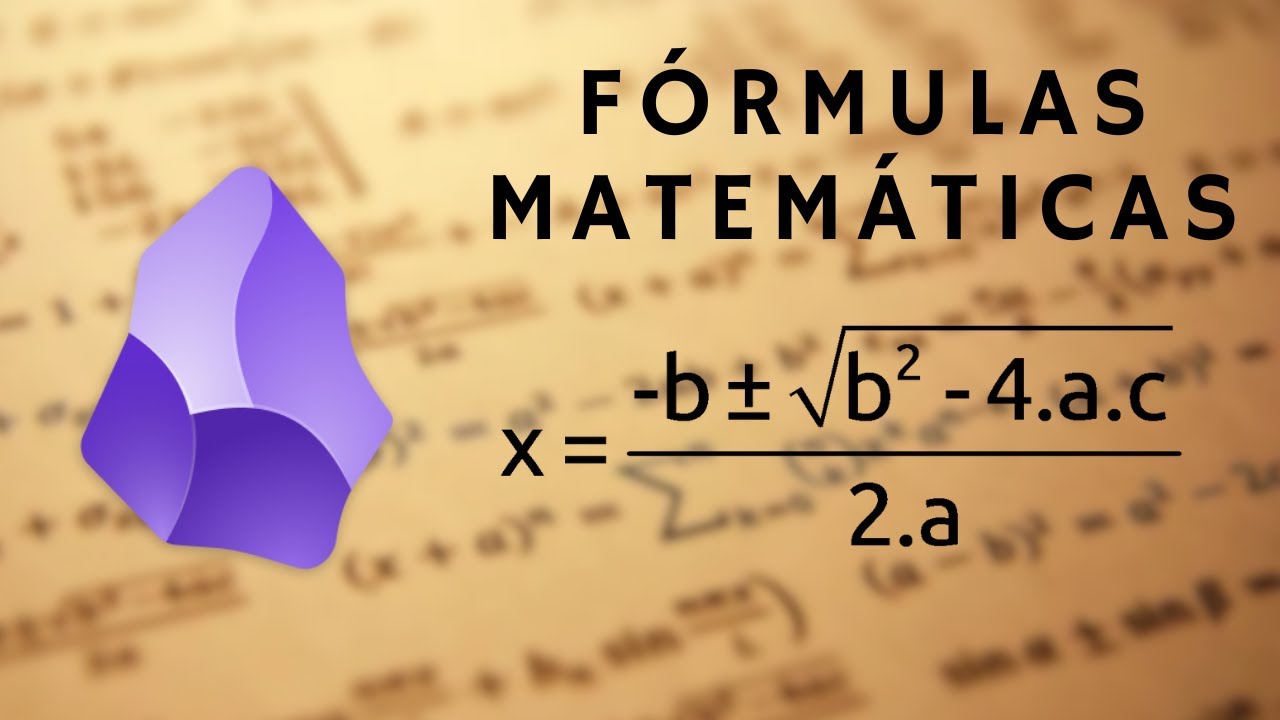 FÓRMULAS MATEMÁTICAS NO OBSIDIAN